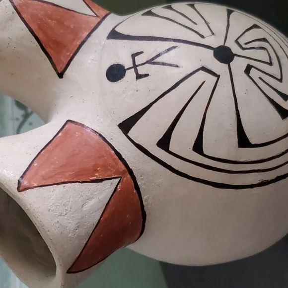 Hand coiled Rare 1970's Papago Native Indian  Wedding Vase vintage - Picture 4 of 8